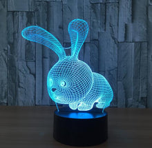Load image into Gallery viewer, Cartoon Patrick Star Acrylic 7 Colors Desk Lamp
