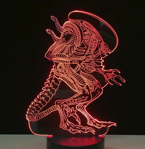 Cartoon Patrick Star Acrylic 7 Colors Desk Lamp