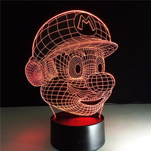 Load image into Gallery viewer, Cartoon Patrick Star Acrylic 7 Colors Desk Lamp
